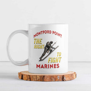 Montford Point Marines Ceramic Mug The Right To Fight - White
