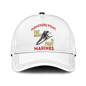 Montford Point Marines Classic Cap The Right To Fight - White - African Pride