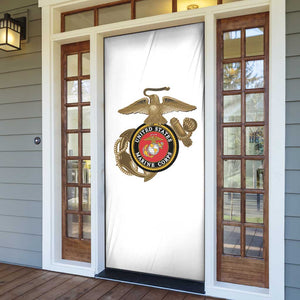 Montford Point Marines Door Cover The Right To Fight - White
