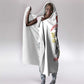 African American Heroes Hooded Blanket Montford Point Marines - White - African Pride