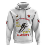 African American Heroes Hoodie Montford Point Marines - White - African Pride