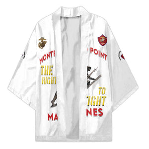 Montford Point Marines Kimono The Right To Fight - White