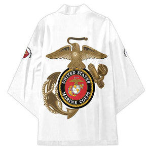 Montford Point Marines Kimono The Right To Fight - White