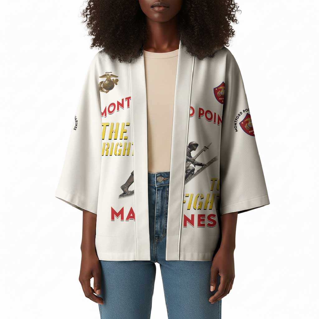 Montford Point Marines Kimono The Right To Fight - White