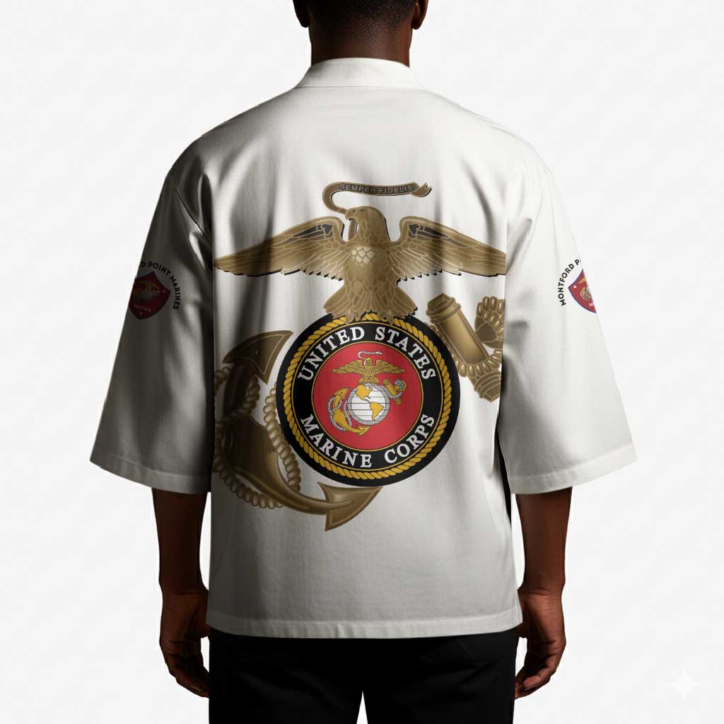 Montford Point Marines Kimono The Right To Fight - White
