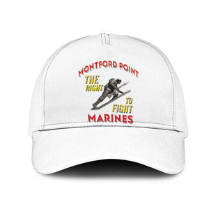 Montford Point Marines Mesh Trucker Cap The Right To Fight - White - African Pride