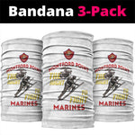 African American Heroes Neck Gaiter Montford Point Marines - White LT15