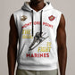 African American Heroes Sleeveless Hoodie Montford Point Marines - White - African Pride