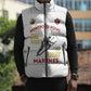 Montford Point Marines Sleeveless Puffer Jacket The Right To Fight - White