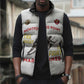 Montford Point Marines Sleeveless Puffer Jacket The Right To Fight - White