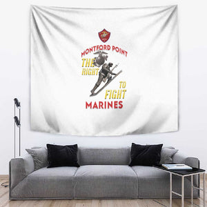 African American Heroes Tapestry Montford Point Marines - White - African Pride