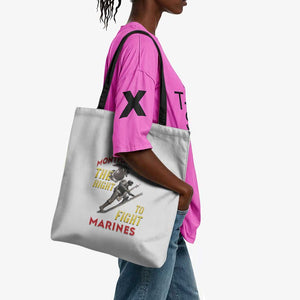 Montford Point Marines Tote Bag The Right To Fight - White