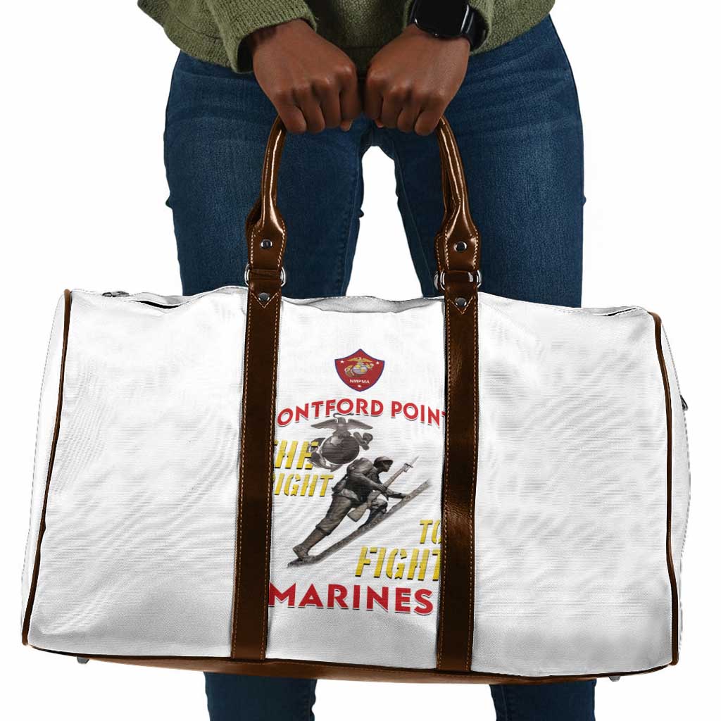Montford Point Marines Travel Bag The Right To Fight - White