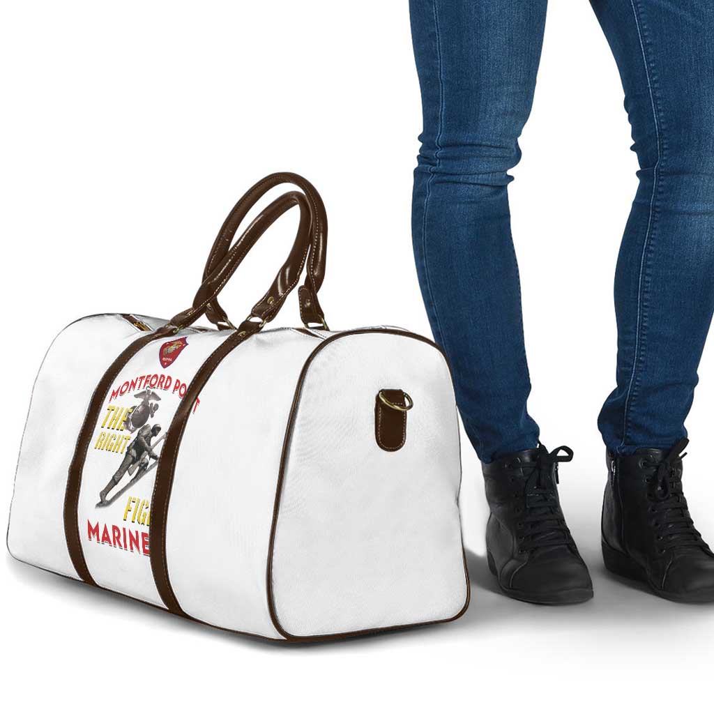 Montford Point Marines Travel Bag The Right To Fight - White