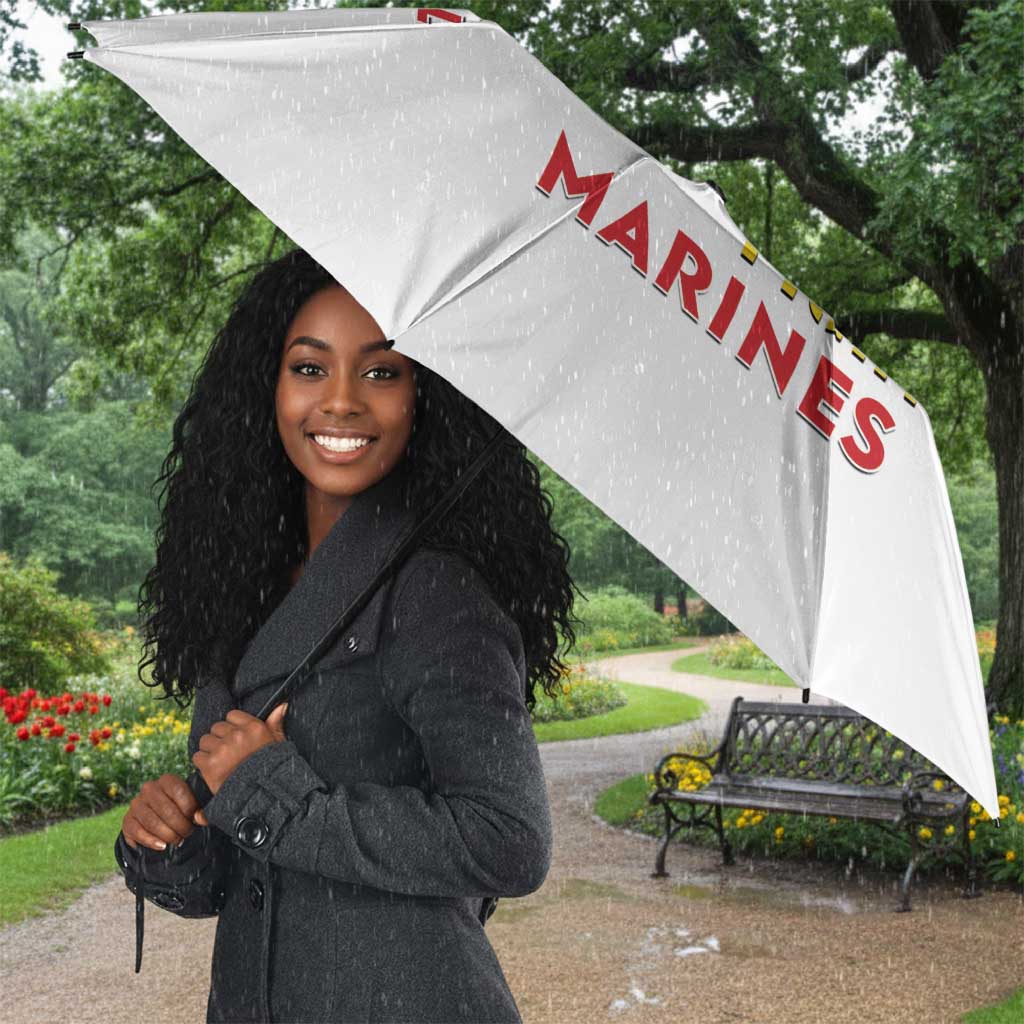 Montford Point Marines Umbrella The Right To Fight - White