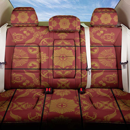 Basotho Blanket Back Car Seat Cover Lesotho Seanamarena Kharetsa Royal Red - African Pride