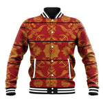 Basotho Blanket Baseball Jacket Lesotho Seanamarena Kharetsa Royal Red - African Pride