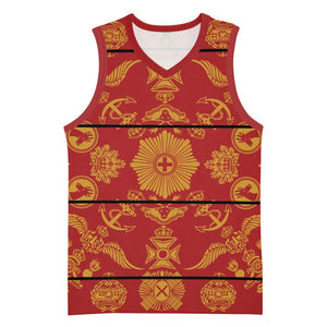 Basotho Blanket Basketball Jersey Lesotho Seanamarena Kharetsa Royal Red LT15