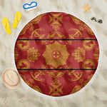 Basotho Blanket Beach Blanket Lesotho Seanamarena Kharetsa Royal Red - African Pride