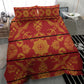 Basotho Blanket Bedding Set Lesotho Seanamarena Kharetsa Royal Red - African Pride