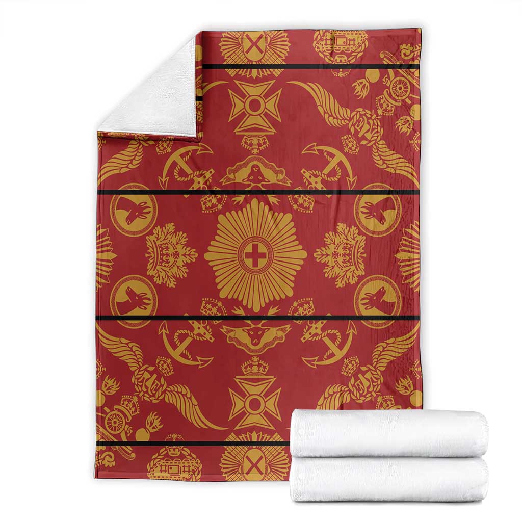 Basotho Blanket Blanket Lesotho Seanamarena Kharetsa Royal Red - African Pride