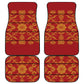 Basotho Blanket Car Mats Lesotho Seanamarena Kharetsa Royal Red - African Pride