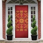 Lesotho Seanamarena Kharetsa Royal Red Door Cover Basotho Traditional Blanket Style