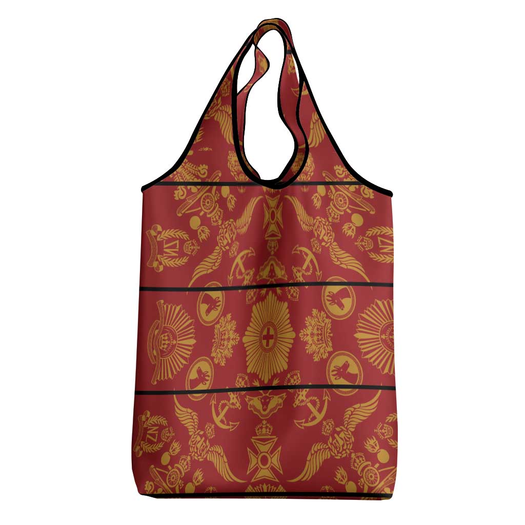 Basotho Blanket Grocery Bag Lesotho Seanamarena Kharetsa Royal Red - African Pride