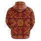 Basotho Blanket Hoodie Lesotho Seanamarena Kharetsa Royal Red - African Pride