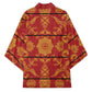 Lesotho Seanamarena Kharetsa Royal Red Kimono Basotho Traditional Blanket Style