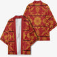 Lesotho Seanamarena Kharetsa Royal Red Kimono Basotho Traditional Blanket Style