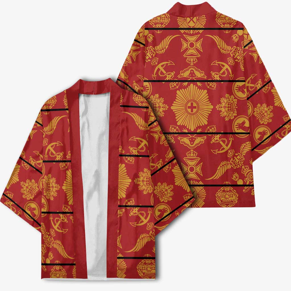 Lesotho Seanamarena Kharetsa Royal Red Kimono Basotho Traditional Blanket Style