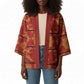 Lesotho Seanamarena Kharetsa Royal Red Kimono Basotho Traditional Blanket Style