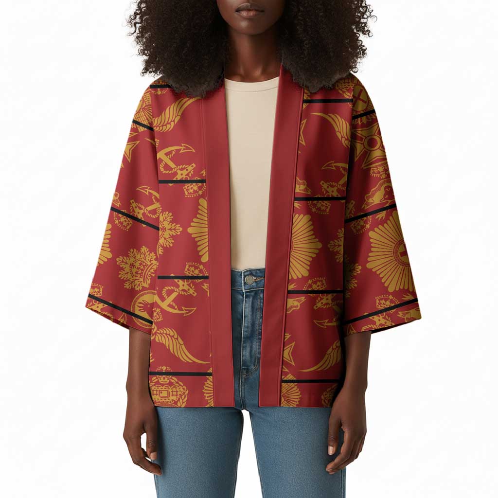 Lesotho Seanamarena Kharetsa Royal Red Kimono Basotho Traditional Blanket Style