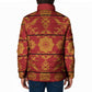 Lesotho Seanamarena Kharetsa Royal Red Padded Jacket Basotho Traditional Blanket Style