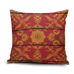 Lesotho Seanamarena Kharetsa Royal Red Pillow Cover Basotho Traditional Blanket Style
