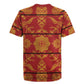 Basotho Blanket Rugby Jersey Lesotho Seanamarena Kharetsa Royal Red - African Pride