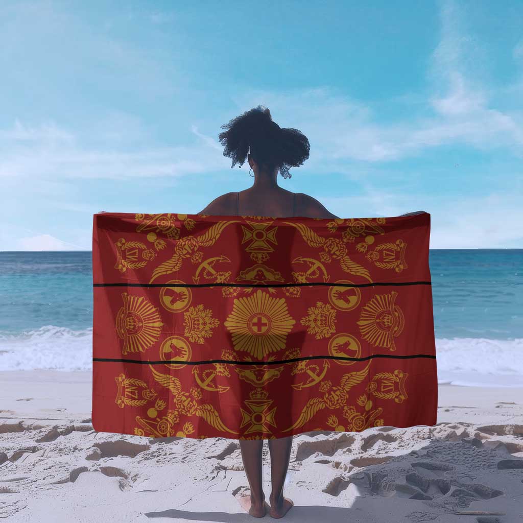 Basotho Blanket Sarong Lesotho Seanamarena Kharetsa Royal Red - African Pride