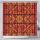 Basotho Blanket Shower Curtain Lesotho Seanamarena Kharetsa Royal Red - African Pride