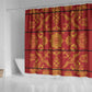 Basotho Blanket Shower Curtain Lesotho Seanamarena Kharetsa Royal Red - African Pride