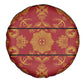 Basotho Blanket Spare Tire Cover Lesotho Seanamarena Kharetsa Royal Red - African Pride