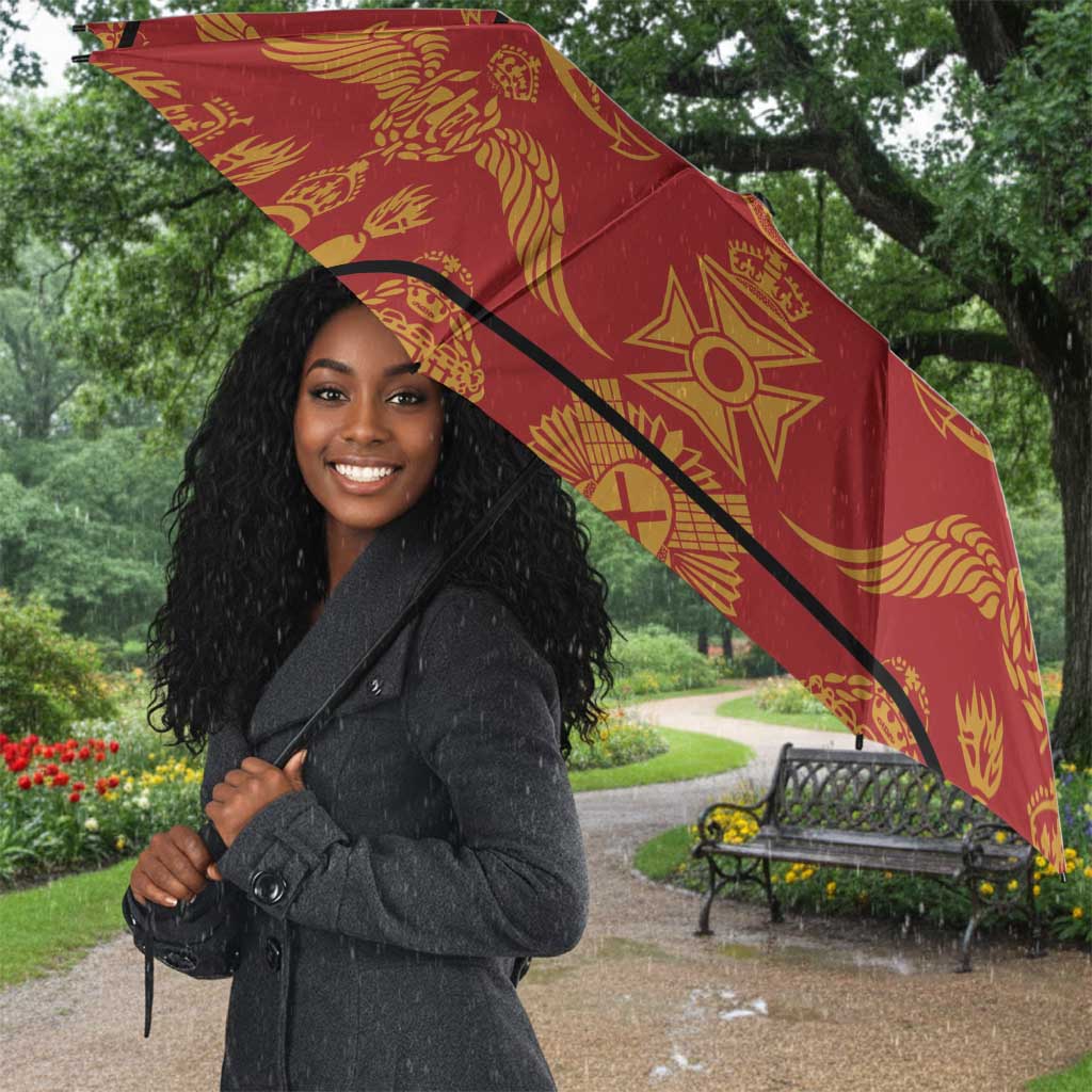 Lesotho Seanamarena Kharetsa Royal Red Umbrella Basotho Traditional Blanket Style