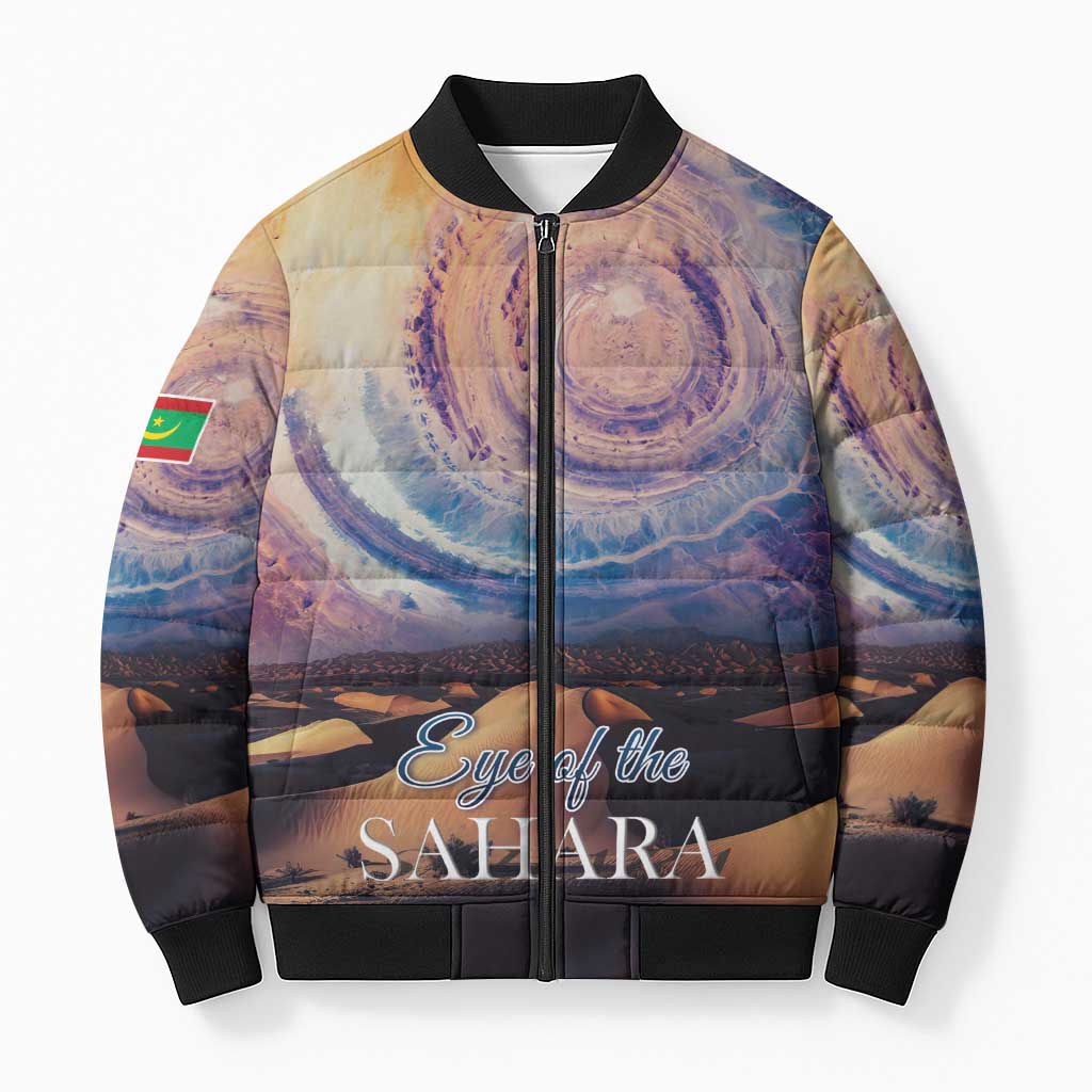 Mauritania Richat Structure Bomber Puffer Jacket Eyes of the Sahara