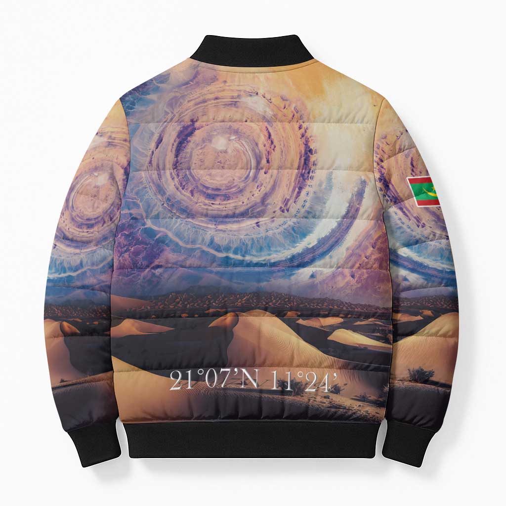Mauritania Richat Structure Bomber Puffer Jacket Eyes of the Sahara