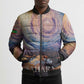 Mauritania Richat Structure Bomber Puffer Jacket Eyes of the Sahara
