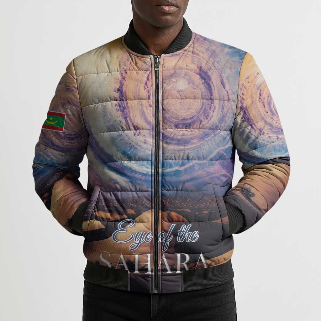 Mauritania Richat Structure Bomber Puffer Jacket Eyes of the Sahara