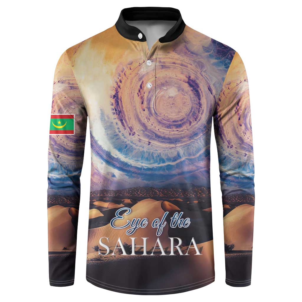 Mauritania Richat Structure Button Sweatshirt Eyes of the Sahara