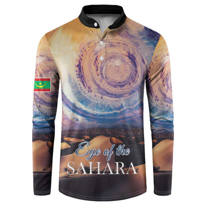 Mauritania Richat Structure Button Sweatshirt Eyes of the Sahara