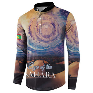 Mauritania Richat Structure Button Sweatshirt Eyes of the Sahara