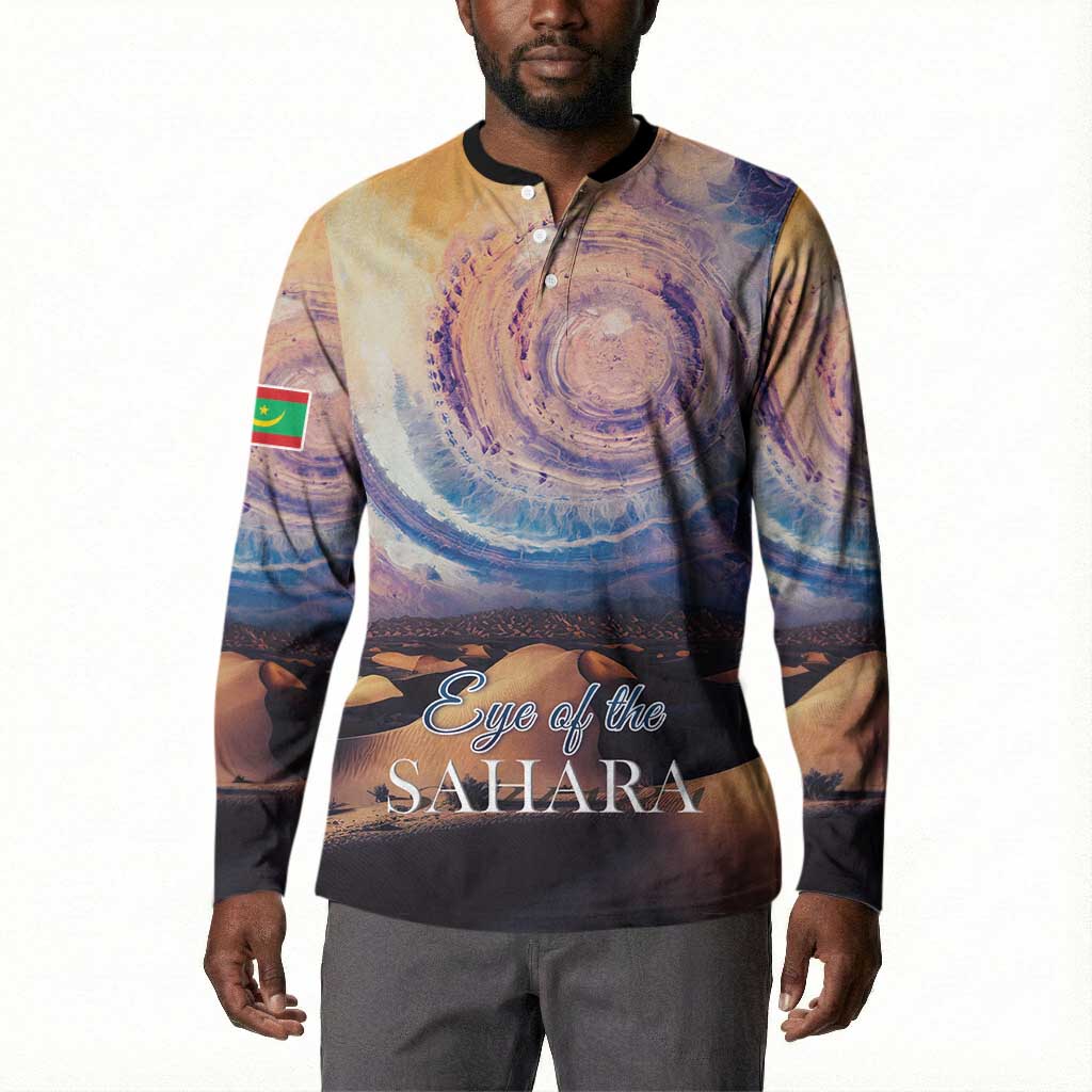Mauritania Richat Structure Button Sweatshirt Eyes of the Sahara